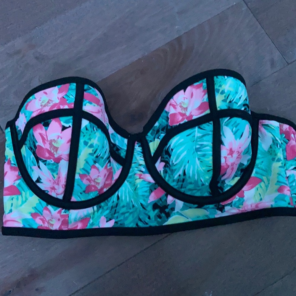 strapless push up bikini